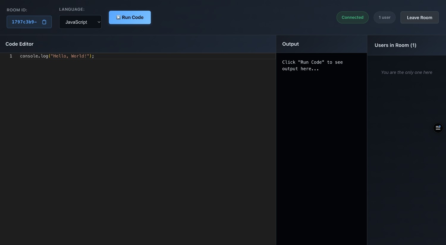 LumosHub (Real-Time Collaborating Code Editor)